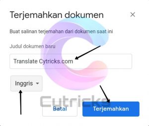 Cara Translate Di Google Docs