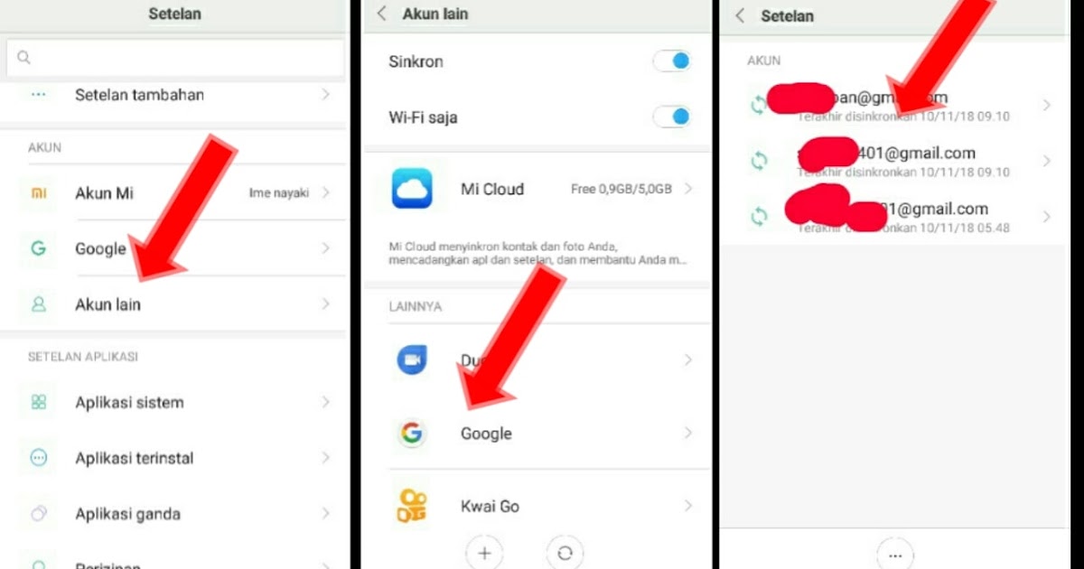 Cara logout akun Gmail di Android