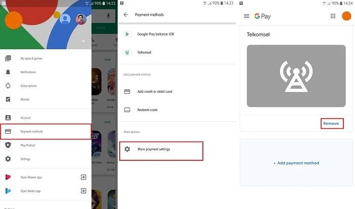 Cara hapus pembayaran Google Play